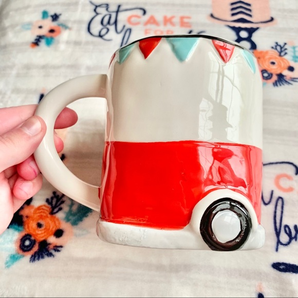 1 LEFT! ☮️ Hippy Happy Camper Ceramic Mug ☮️ - Picture 6 of 8